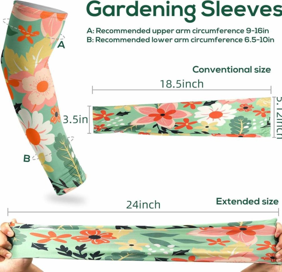 YUNVI Sun Protection Cooling Arm Sleeves for Women - Breathable UV Gardening & Farm Sleeves