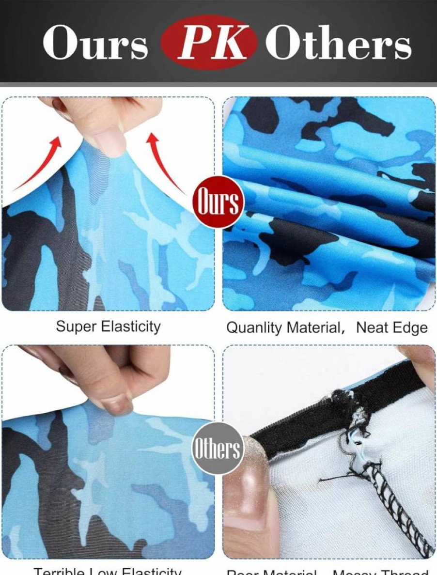 Hicarer Cooling UV Protection Arm Sleeves - 18 Pairs Unisex Ice Silk Sun sleeves (Camouflage & Solid Colors)