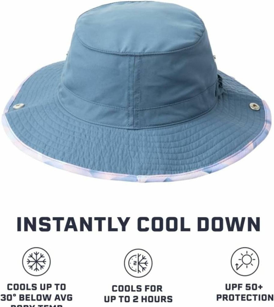 MISSION Cooling Bucket Hat - Lightweight, Foldable Sun Hat for Men & Women - UPF Protection, Wide Brim Design, Durable & Portable for Outdoor Activities